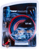Power Acoustik KIT-4G 4 Guage 2000 Watt Amplifier Installation Kit