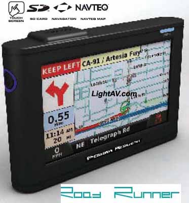 Power Acoustik PNAV-1 Road Runner Portable navigation with 4.3