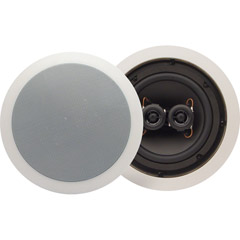 AudioSource AS7C 6 1/2 Inch 75-Watt Dual Voice Coil In-Ceiling Speaker with Dual Tweeters