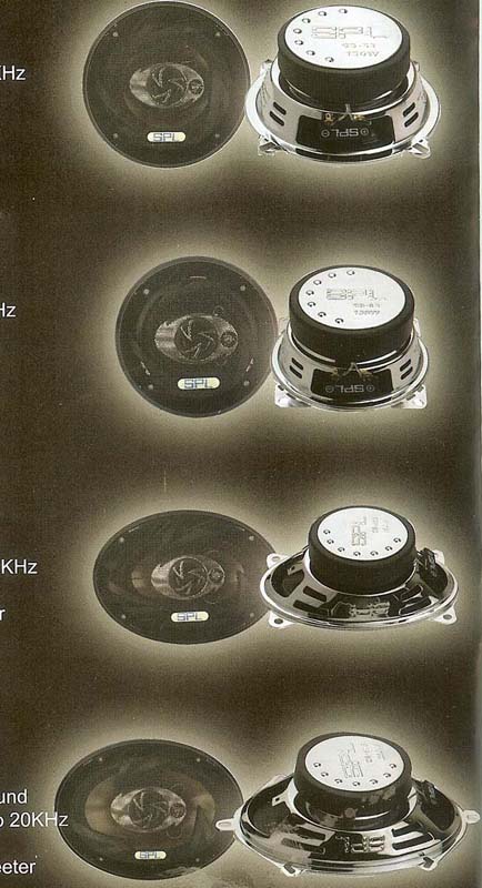 SPL CX-53 5.25 Inch 3 Way Speakers 130 Watts