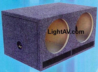 XScorpion DSBV-10 Dual 10 Inch Vented (Bottom Slot Ported) Subwoofer Box
