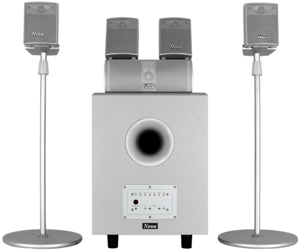 Earthquake SN-51 5.1 Surround Sound System with 8 Inch Powered Subwoofer