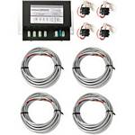 Crime Stopper ST-604 4M Strobetronix 60 Watt 4 Outlet Power Supply with 4  InchM Inch Bulbs