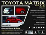 Bassforms BF110MTRX 2002-2008 Toyota Matrix 1 - 10 Inch SealedCustom Foberglass Box, Right Side