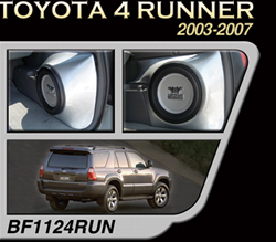 Bassforms SAATI1124RUN 2003-UP Toyota 4 Runner 12 Inch Sealed Custom Fiberglass Subwoofer Box, Right Side, Use Trunk Space
