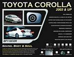 Bassforms BF112COR 2003-2007 Toyota Corolla 1 - 12 Inch Custom Fiberglass Box, Left Side
