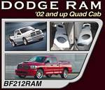Bassforms BF212RAM Dodge 02-Up, 2-12 Inch Sealed, Round or Square, Quad Cab 