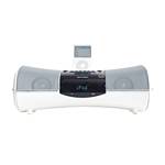 Sharp DK-A1 Glossy white i-Elegance featuring High Fidelity Sound, Esound Mode, Digital AM/FM Tuner and built-in subwoofers.