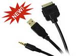 PIE PIO/USB-50V 3.5mm straight male plug and USB for AVH-P3100DVD (Same as CD-iU50v )