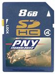 PNY P-SDHC8G4-RF3 Class 4 High-Capacity Secure Digital Card (8 GB)