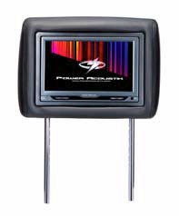 Farenheit HR-9GRDK Single Pre-Loaded Universal Replacement Headrest w/ 9 Inch LCD Monitor and Dual A/V Inputs Dark Grey