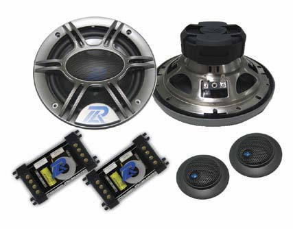 Power Acoustik KP-60C 6.5 Inch 2 Way Component Set