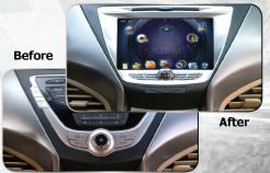Power Acoustik P-85ELTR IngeniX 8 Inch 2011-12 Hyundai Elantra LCD/DVD/TOMTOM Navigation Receiver with 7 band EQ, USB/SD/MASS HDD, Bluetooth 3.0,  WIN CE 6.0