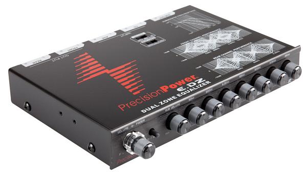 Precision Power E.DZ Dual Control 4 Band Front / 3 band Rear PreAmp / EQ with 8-volt RCA Outputs