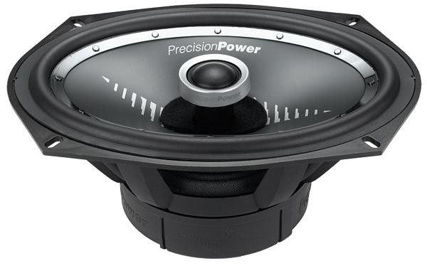 Precision Power PC.692 Power Class 6 x 9 Inch 2 Way 4 Ohm 150 watt RMS Zirconium Laminate Cone Coaxial Speakers 1 Inch silk dome tweeter