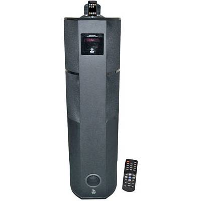 Pyle PHST92IBK 2.1-Channel 600-Watt Home Theater Tower with iPod/iPhone Docking Station - Black Wood Finish