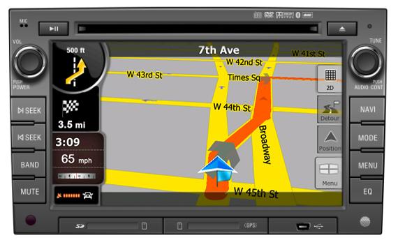 ROSEN 2007-11 GM SERIES 2DIN GM OEM 7 Inch LCD/DVD/Navigation Receiver with USB/SD/iPod for Bose Center-point premium audio system