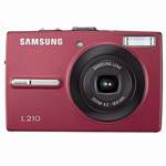 Samsung L210ZRBA 10.2 megapixel Digital Camera, 3x Optical Zoom, SD Card + MMC + SDHC Storage Red