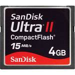 Sandisk 4GB 15MB/s Ultra II CompactFlash Memory Card  SDCFH-004G-A11