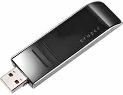 SanDisk 4GB Cruzer Contour U3 Smart Enabled USB Flash Drive SDCV8-4096-A75
