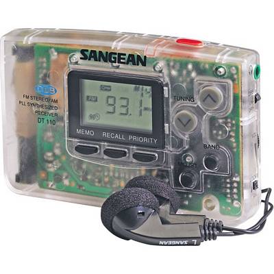 Sangean DT-110CL Clear Portable AM/FM Stereo