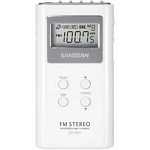Sangean DT-180V WHITE White Pocket AM/FM/TV Receiver 