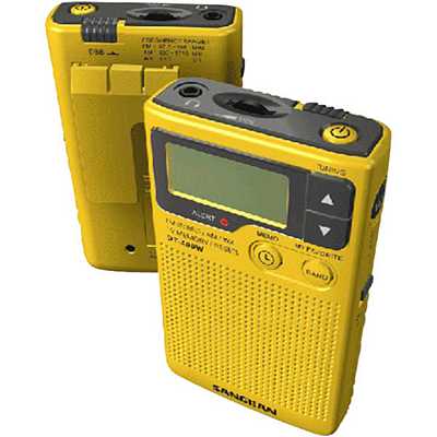 Sangean DT-400W Digital AM/FM/Weather Alert Pocket Radio 