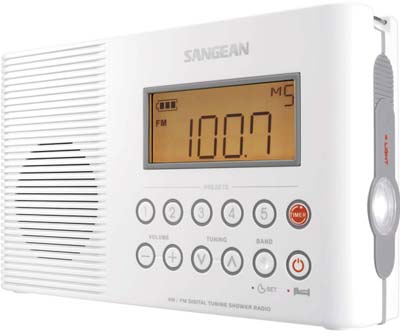 Sangean H-201 AM/FM Digital Shower Radio