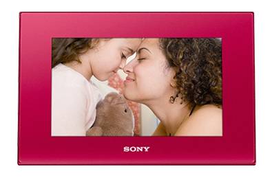 Sony DPFD72N/R Red 7 Inch 800 x 480 Digital Photo Frame with 1GB Memory 