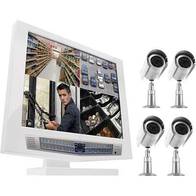 SVAT CLEARVU10 Ultra Slim 19 Inch LCD Monitor with 8-Channel DVR and 4 Cameras