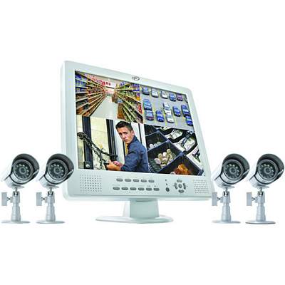 SVAT CLEARVU11 15 Inch LCD Monitor with Web Ready 4-Channel DVR System and 4 Indoor/Outdoor Night Vision Cameras