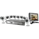 SVAT CLEARVU3 Web-Ready 8-Channel DVR With 8 Inch LCD And 8 Night Vision Cameras