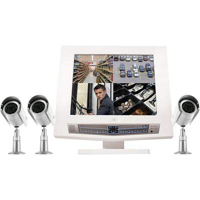 SVAT CLEARVU9 Ultra Slim 17 Inch LCD Monitor with 4-Channel DVR and 4 Cameras