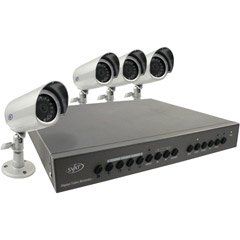 SVAT CV0204DVR Web Ready DVR System with 4 Outdoor Cameras and 80GB HDD