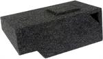 Atrend A141-10CPV Single 10 Down Fire 1999-2007 Chevrolet / GMC Silverado / Sierra Extended Cab Vented Subwoofer Box Carpeted