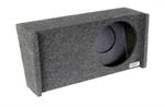 Atrend A341-10CP Single 10 Sealed Subwoofer Box for 2009 - 2018 Ford F150 & 2017-2018 F250, F350, F450 Super Crew / Super Cab Carpeted