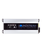 Soundstream Reserve DPA1.2000D 400W RMS at 2 Ohms Compact Class D Mono Subwoofer Amplifier with an Electronic Digital Pre-Amp & Top Mounted LCD Panel