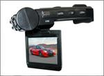 Crimestopper DR-420 Windshield Mount Self-Contained 2.5 LCD / DVR System with Built-In 1280x480 720P 2 Channel Cameras