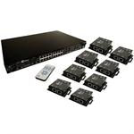 CE LABS HSW88C 8X8 8 Input 8 Output HDMI HD Audio Video Over CAT-5e / 6 Matrix Switcher Package