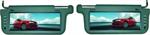 Tview T102SVGY 10.2 Driver/Passenger Sun Visor Monitors with 2 AV Inputs Gray