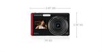 Samsung DualView EC-TL220ZBPR US 12.2MP Camera with 27mm Wide-Angle 4.6x Optical Zoom and Dual LCD Screens Red