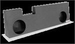 Atrend A391-10V Ford F250/350/450 Crew Cab 2004 - 11 w/Electric Rear Window Single 10 Vented Custom Subwoofer Box
