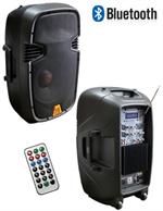 Mr DJ PBX-2109BT 2-Way 12 600RMS Portable Active PA Speaker with Bluetooth 3000W Max