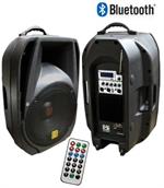 Mr DJ PM-4015BT 2-Way Portable 15 Amplified Speaker with MP3 / SD / USB / EQ / FM Radio Ready Built in Bluetooth , LCD Display & Remote Control