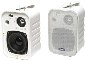 TIC ASP25-W Indoor/Outdoor 2-Way 50-Watt Speakers (White)