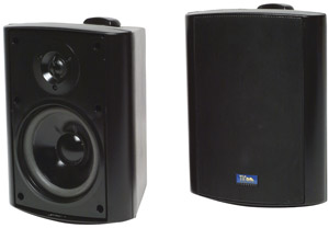 TIC AS P60B Indoor/Outdoor 60-Watt Speakers with 70 Volt Switching (Black)