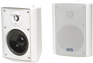 TIC AS P60W Indoor/Outdoor 60-Watt Speakers with 70-Volt Switching (White)