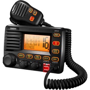 Uniden UM-525BK GPS Intuitive Fixed Mount VHF/Loud Hailer Marine Radio - Black