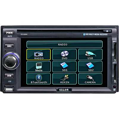 Valor DD-858W 5.8 Inch Double DIN Touch Screen with Built-In Bluetooth