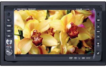 Valor DTS-603W 6.5 Inch Touch Screen In-Dash Bouble-DIN Receiver iPod/XM Sat Ready